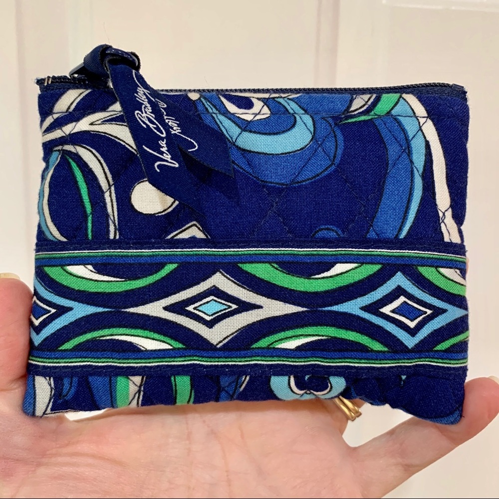Vera Bradley Coin Purse in Mediterranean Blue